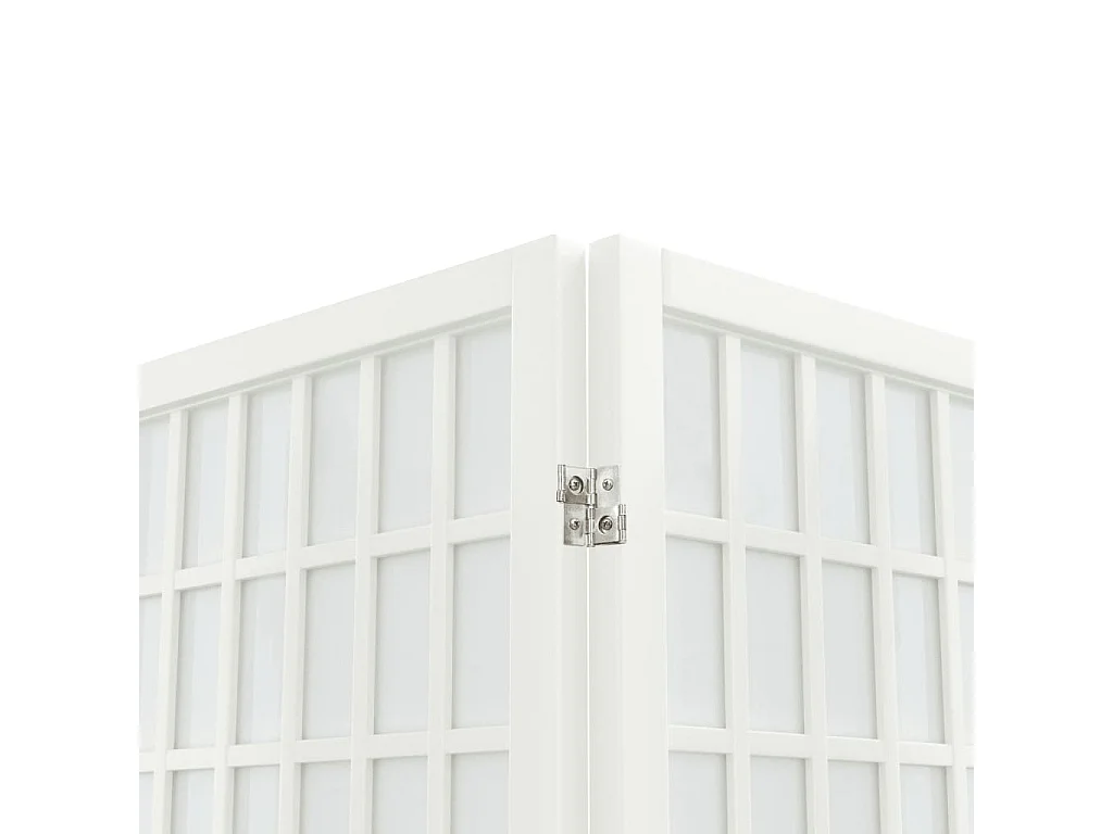 Paravent pliable 6 panneaux 240x170 cm Blanc