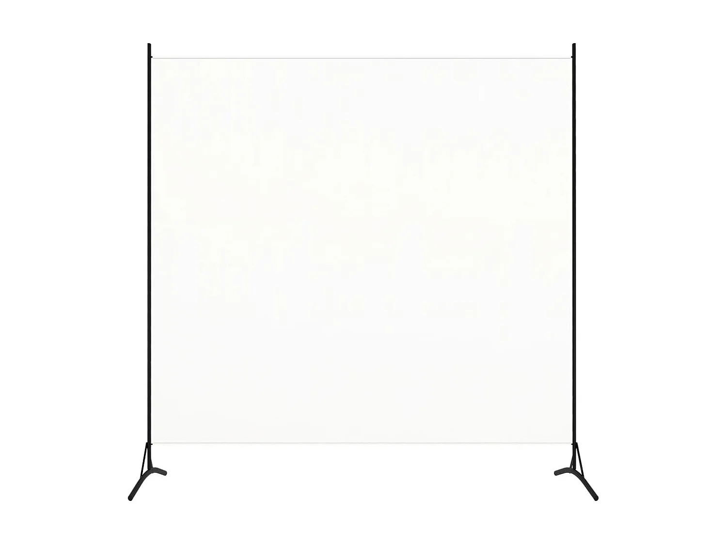 Raumteiler Weiß 175x180 cm Stoff