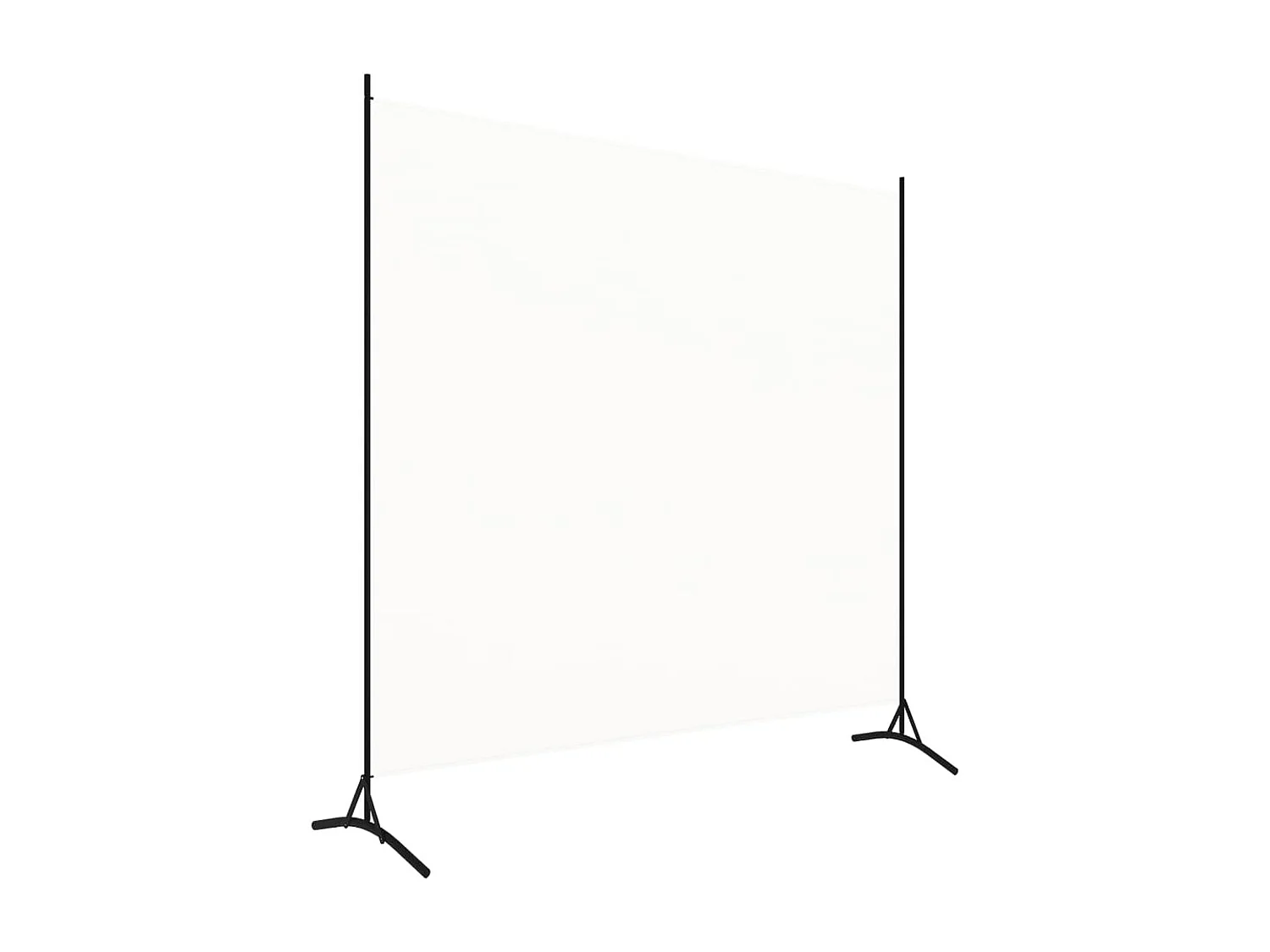 Ścianka działowa z 1 panelem 175x180 cm tkanina biała