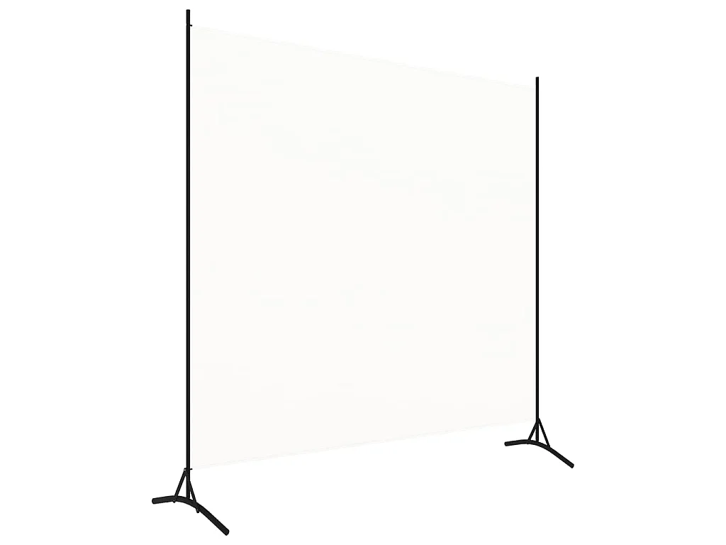 Cloison de séparation blanc 175x180 cm tissu