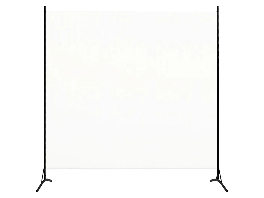 Kamerscherm met 1 paneel 175x180 cm stof wit