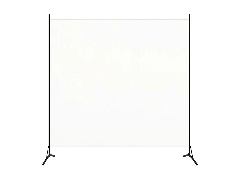 Ścianka działowa z 1 panelem 175x180 cm tkanina biała