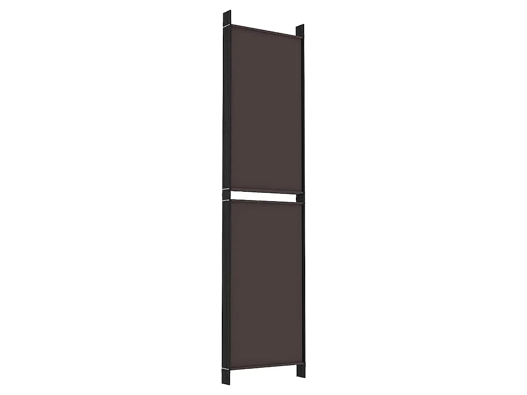 Kamerscherm met 5 panelen 250x200 cm stof bruin