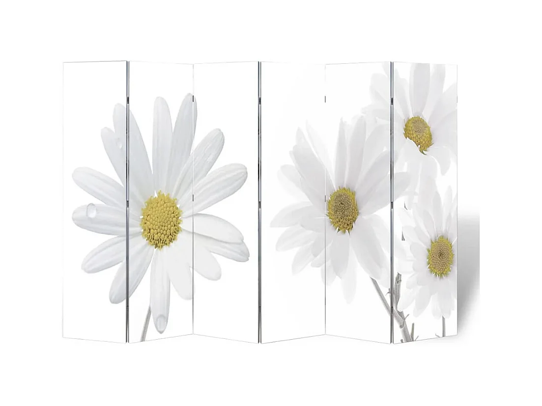 Cloison de séparation pliable 217x170 cm Fleur