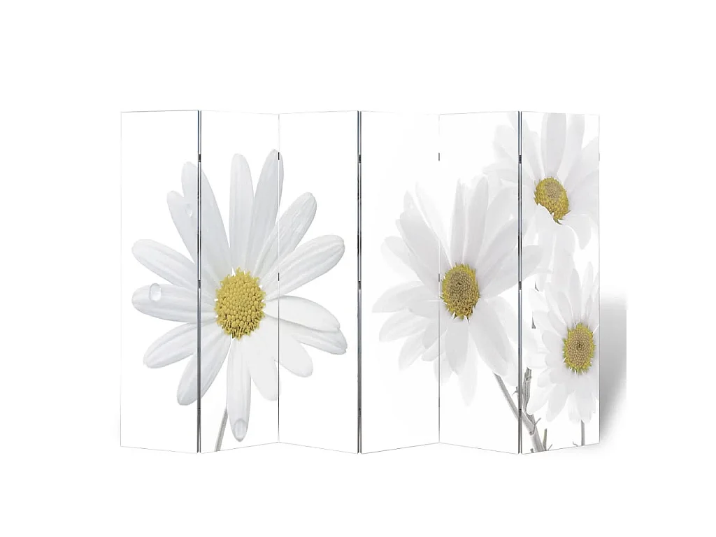 Paravent pliable 217x170 cm Fleur