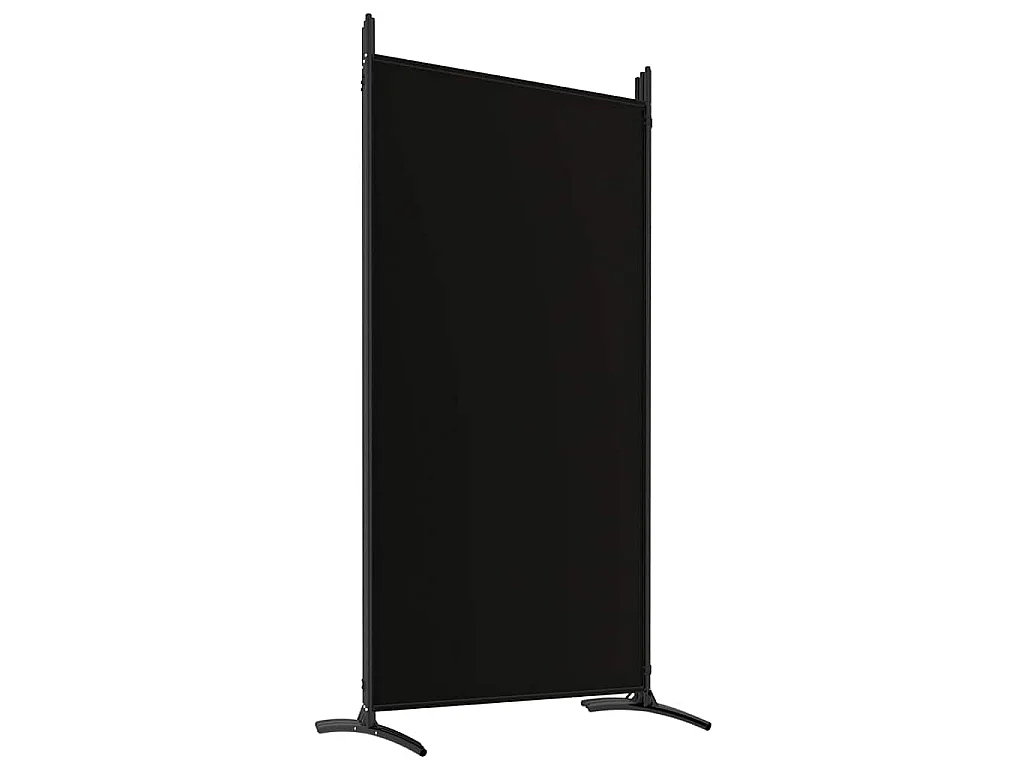 Cloison de séparation 6 panneaux Noir 520x180 cm Tissu