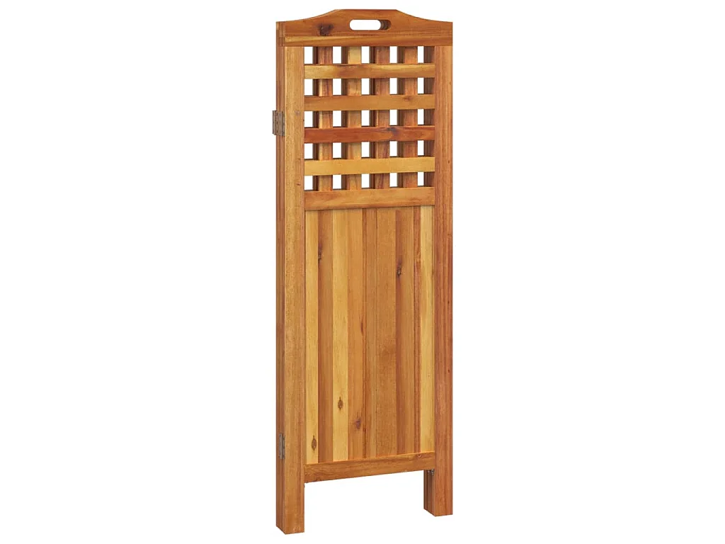 Cloison de séparation 3 panneaux 121,5x2x115 cm Bois d'acacia