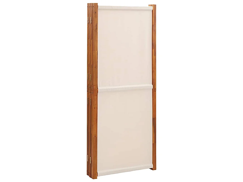 Paravent 5 panneaux Blanc crème 350x180 cm