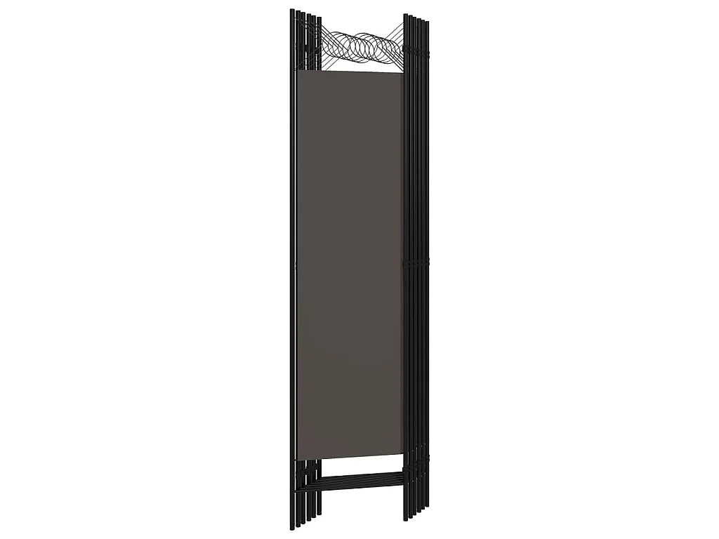 Cloison de séparation 6 panneaux Anthracite 240x180 cm