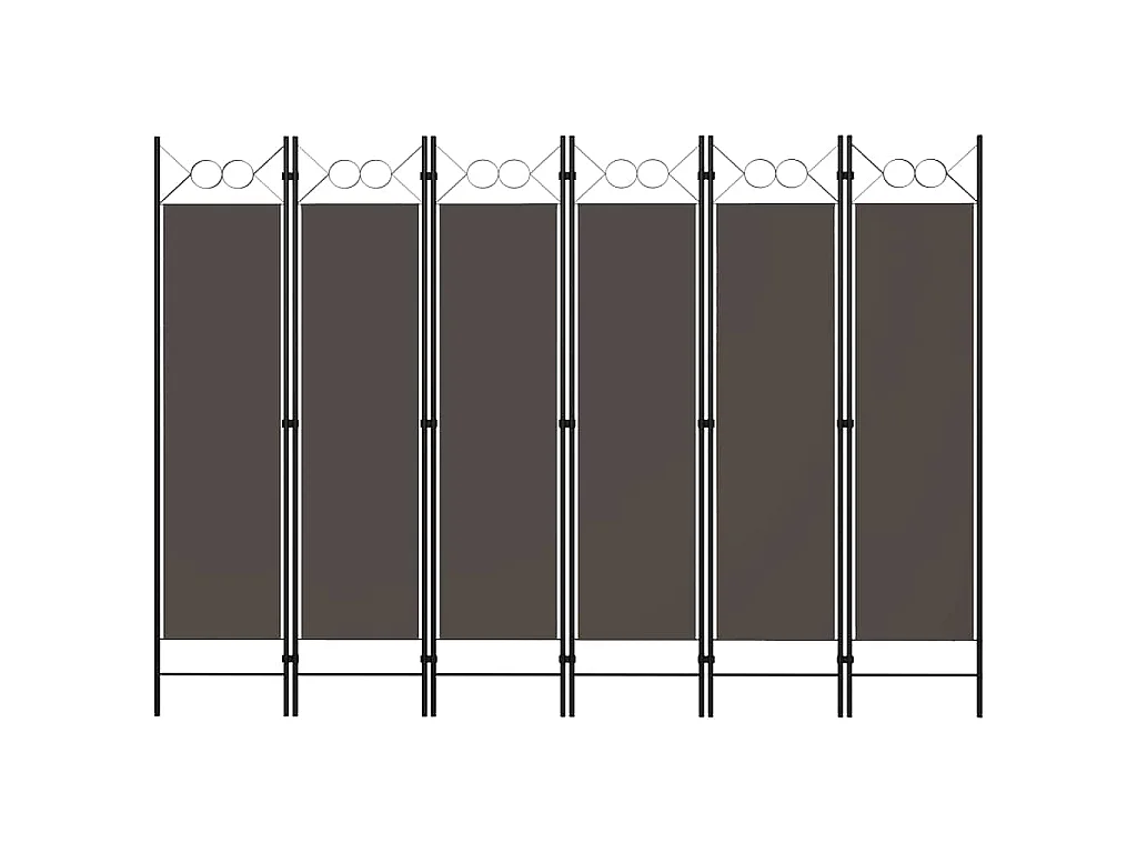 Paravento a 6 Pannelli Antracite 240x180 cm
