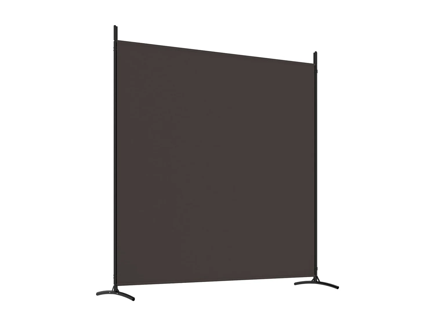 Cloison de séparation 3 panneaux Marron 525x180 cm Tissu