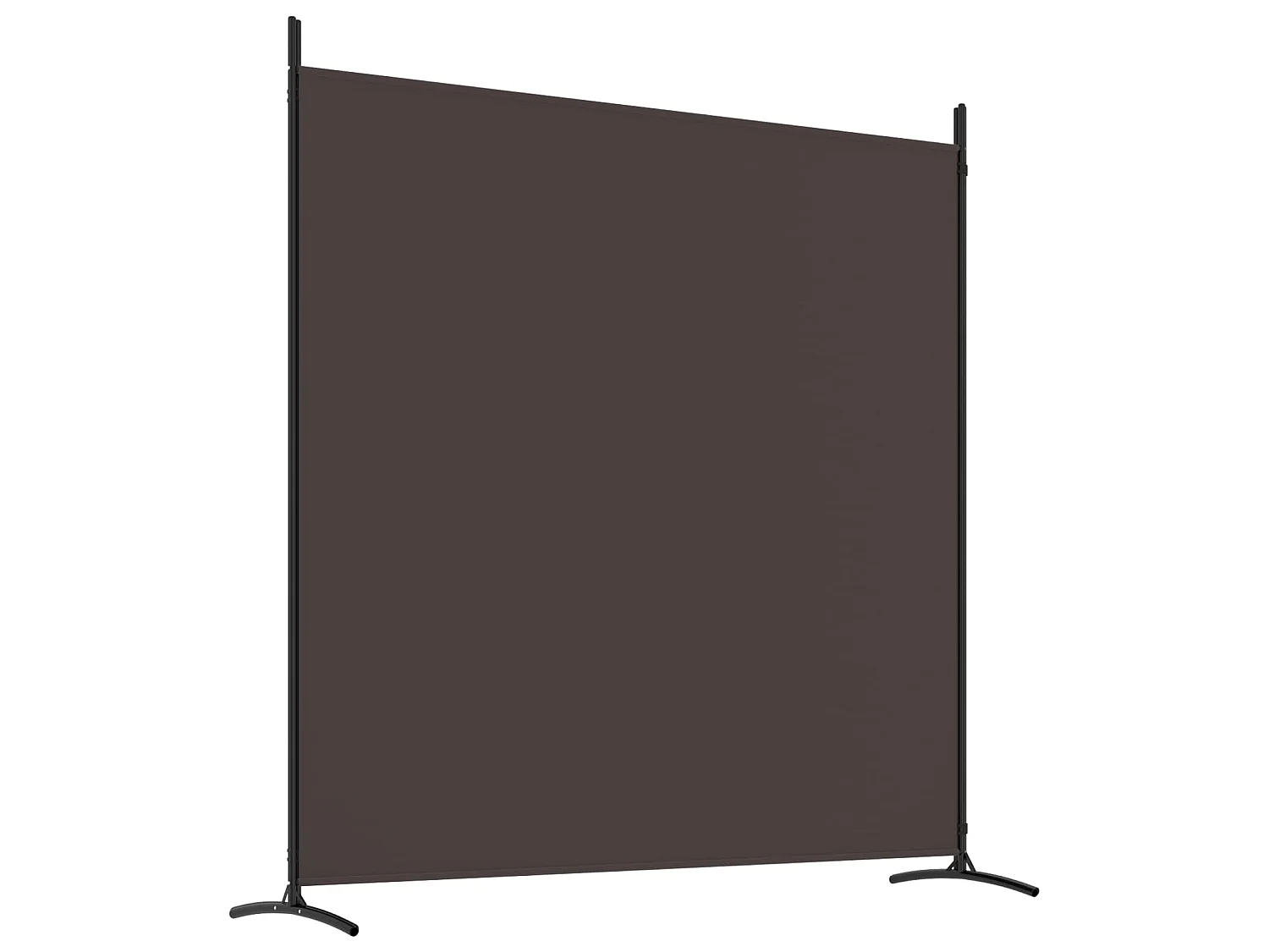 Paravent 3 panneaux Marron 525x180 cm Tissu
