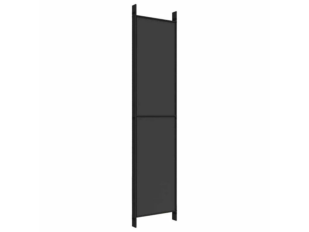 Divisorio 5 Pannelli Nero 250x220 cm Tessuto