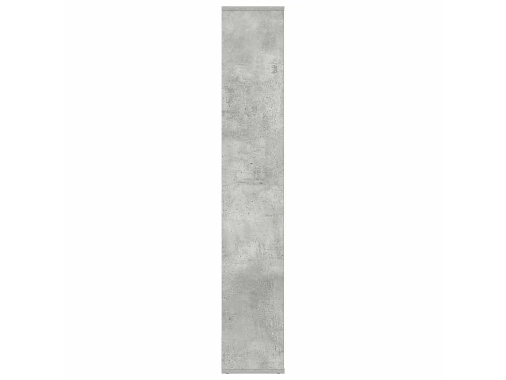 Paravent Séparateur de pièce/Bibliothèque Gris béton Bois d’ingénierie