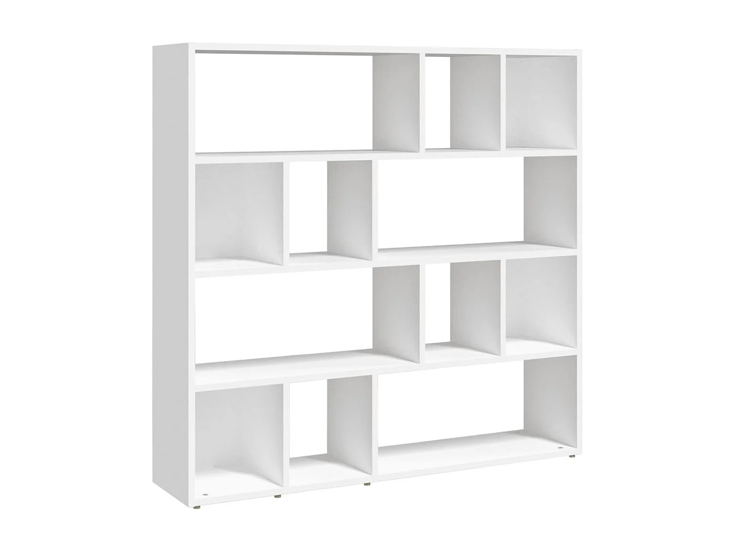 Boekenkast/kamerscherm 105x24x102 cm wit