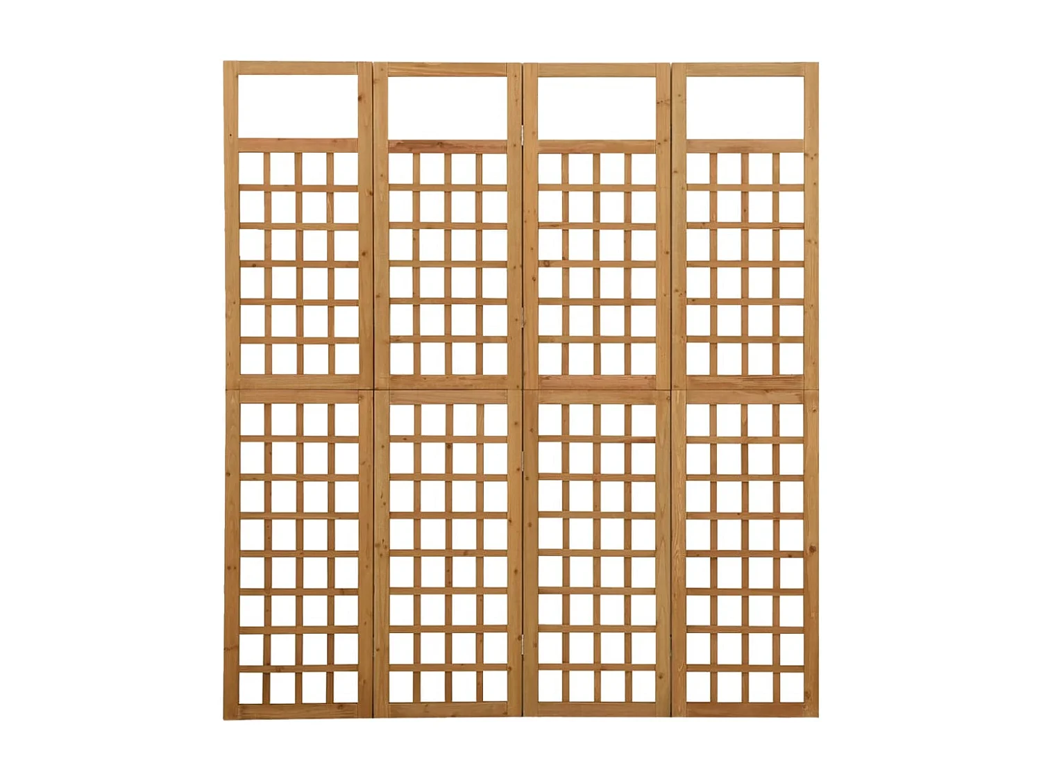 Spalier/Paravent 4-teilig Massivholz Tanne 161x180 cm