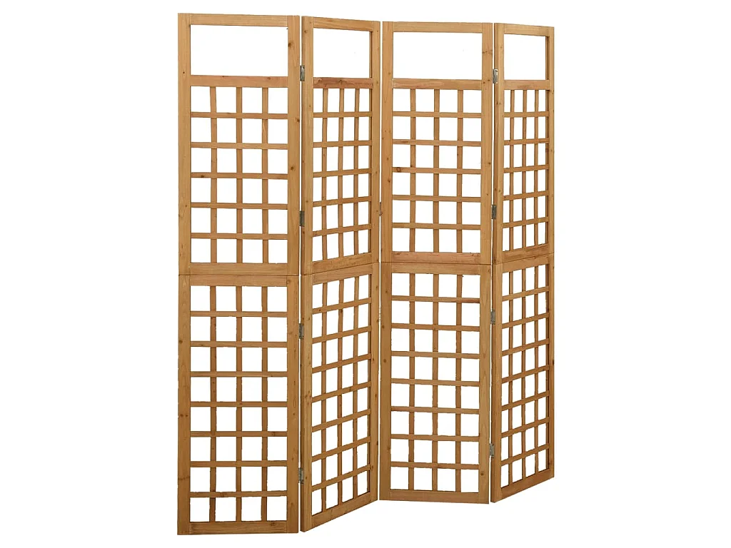 Kamerscherm/trellis met 4 panelen161x180 cm massief vurenhout