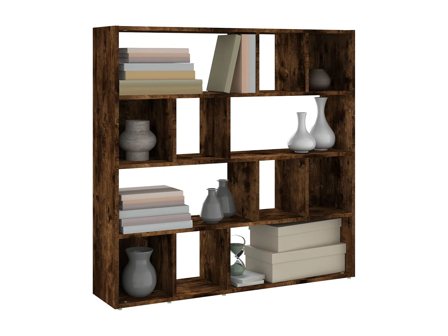 Bibliothèque/Séparateur de pièce Chêne fumé 105x24x102 cm