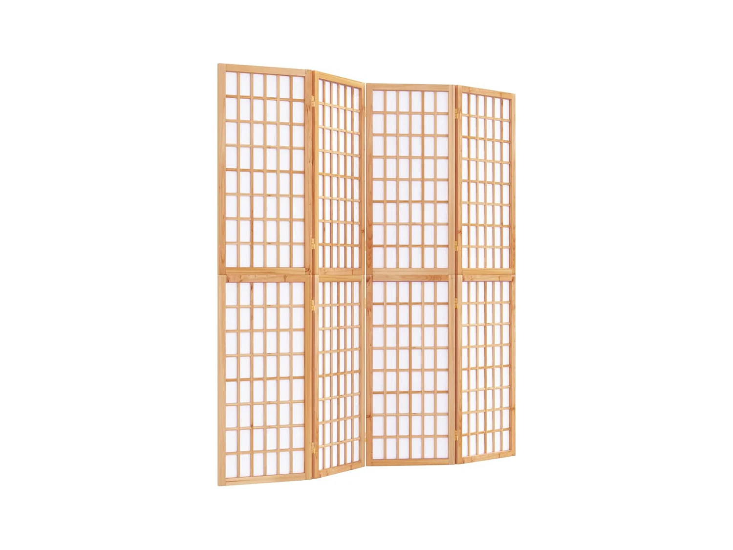 Cloison de séparation pliable 4 panneaux 160x170 cm