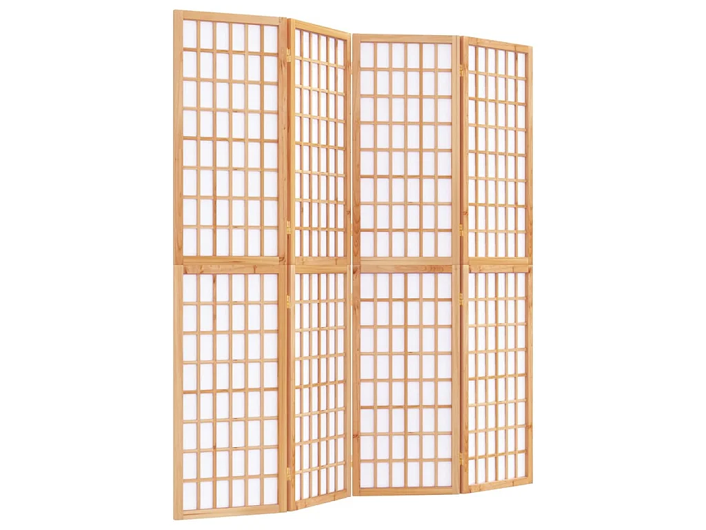 Kamerscherm inklapbaar 4 panelen Japanse stijl 160x170 cm