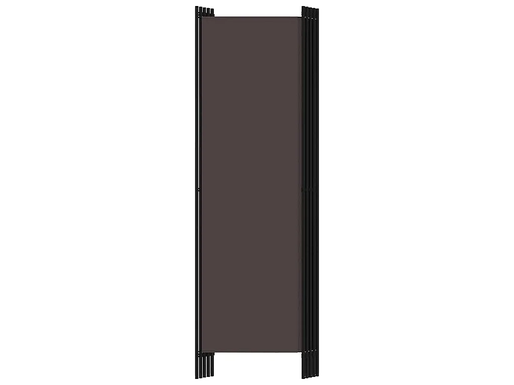 Paravent 5 panneaux Marron 250x180 cm