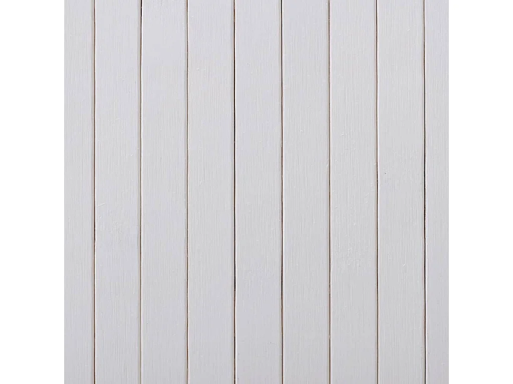 Biombo divisor bambú blanco ancho 250 cm alto 165 cm