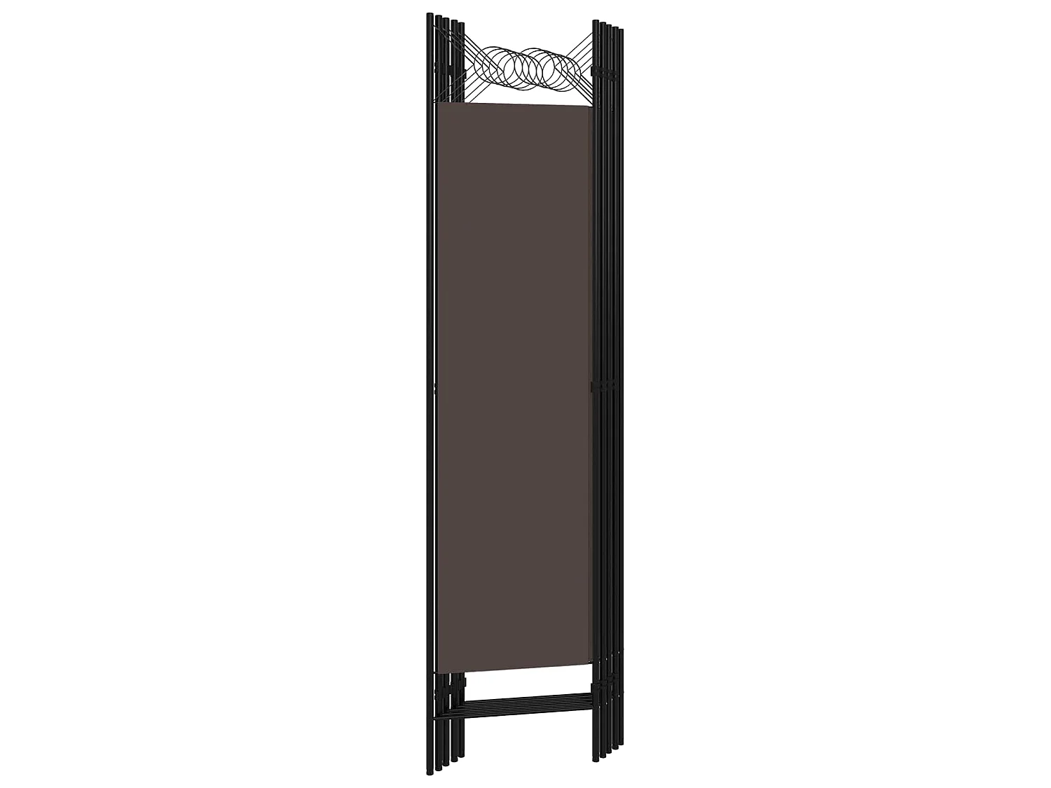 Kamerscherm met 5 panelen 200x180 cm bruin