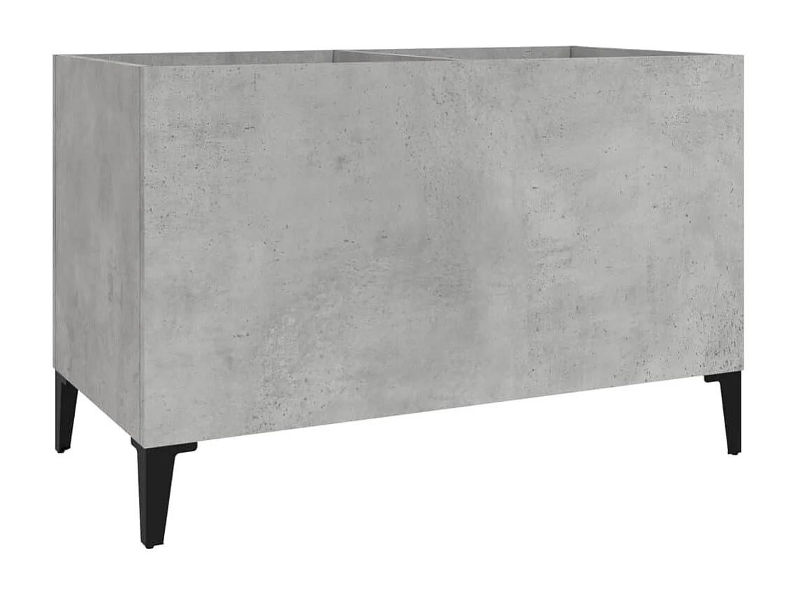 Platenkast 74,5x38x48 cm bewerkt hout betongrijs