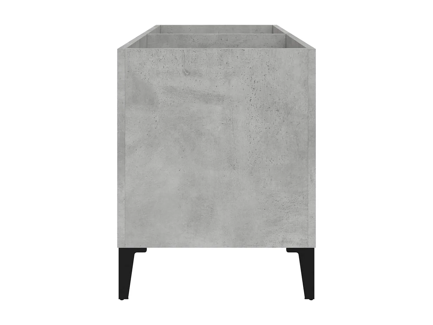 Armoire à disques gris béton 74,5x38x48 cm bois d'ingénierie