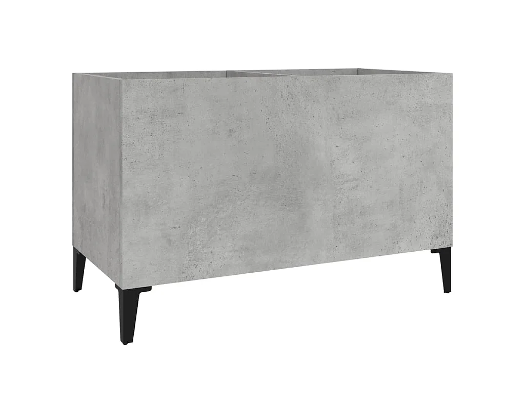 Armoire à disques gris béton 74,5x38x48 cm bois d'ingénierie