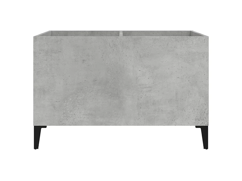 Armoire à disques gris béton 74,5x38x48 cm bois d'ingénierie