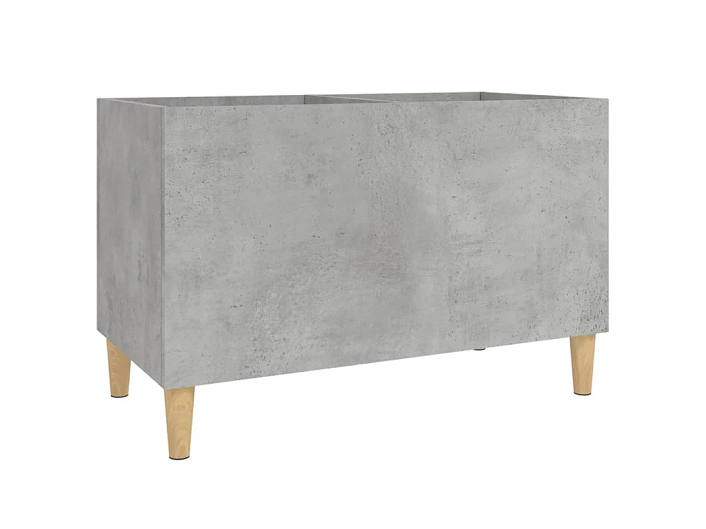 Armoire à disques gris béton 74,5x38x48 cm bois d'ingénierie