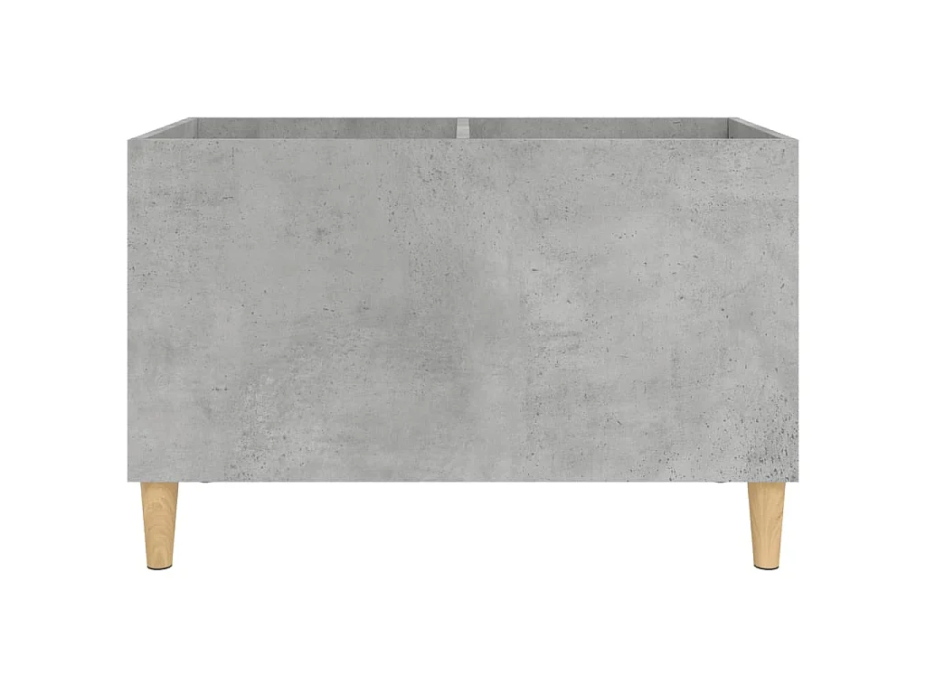 Armoire à disques gris béton 74,5x38x48 cm bois d'ingénierie