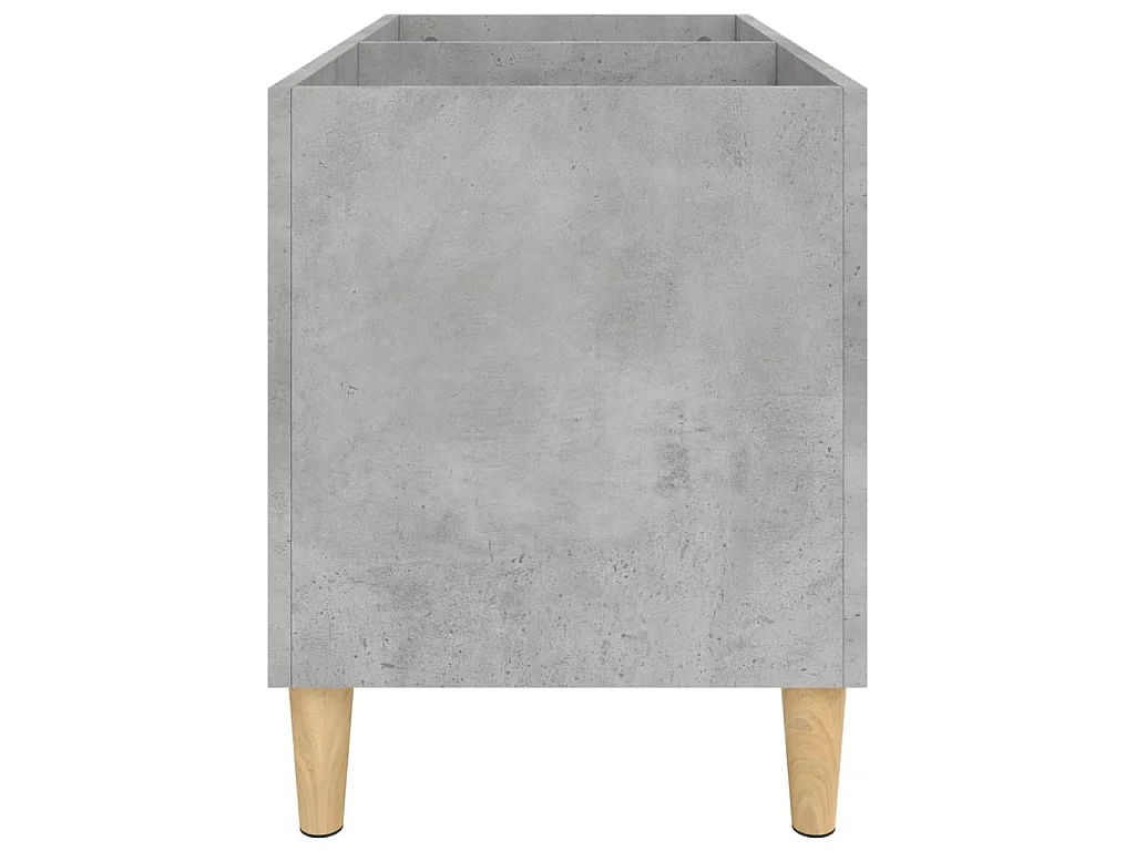 Armoire à disques gris béton 74,5x38x48 cm bois d'ingénierie
