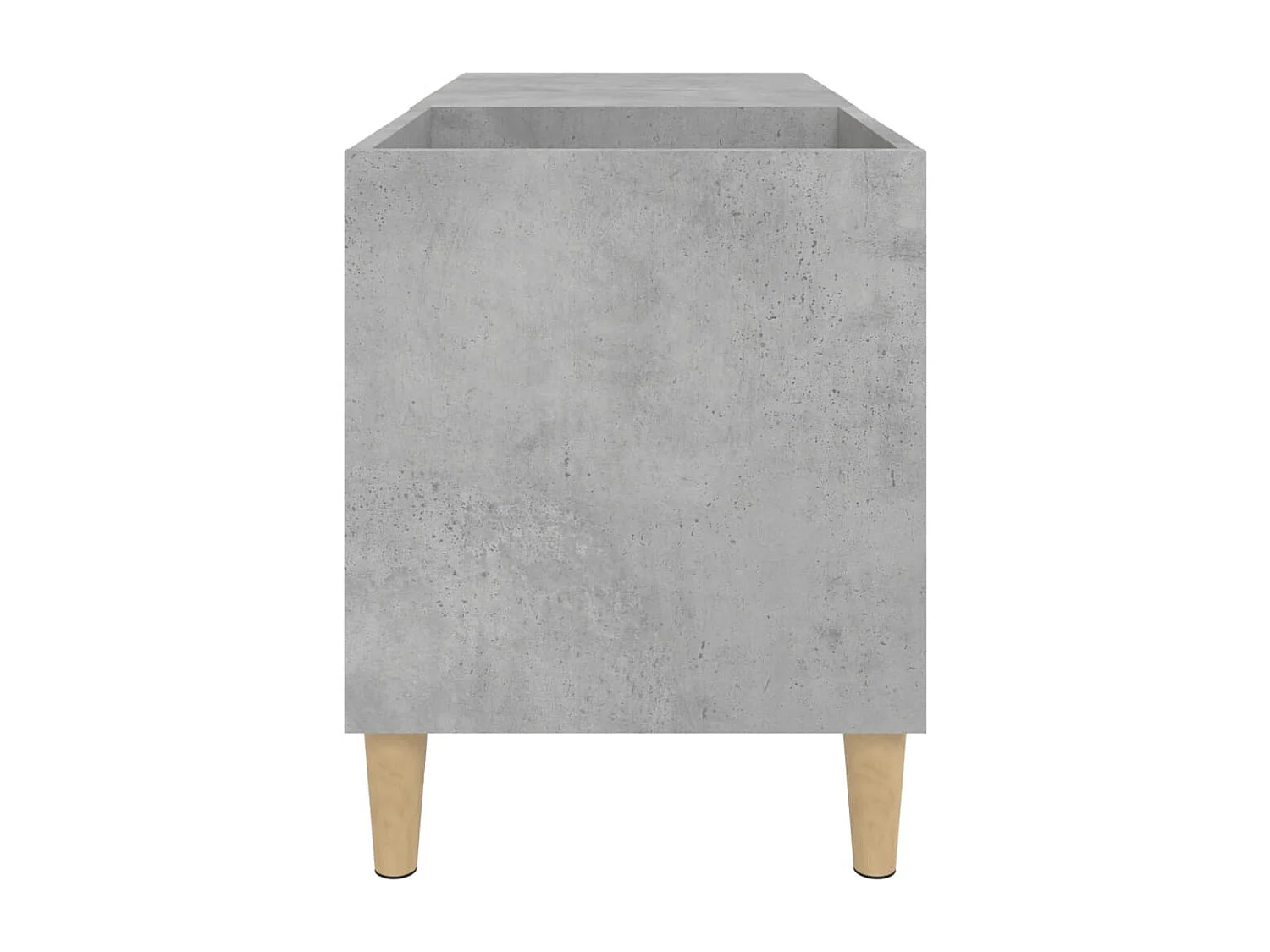 Armoire à disques gris béton 84,5x38x48 cm bois d'ingénierie