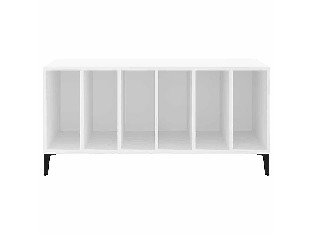 Armoire à disques blanc 100x38x48 cm bois d'ingénierie