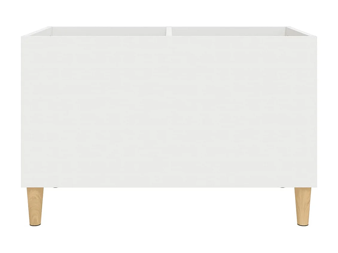 Mueble para discos madera contrachapada blanco 74,5x38x48 cm