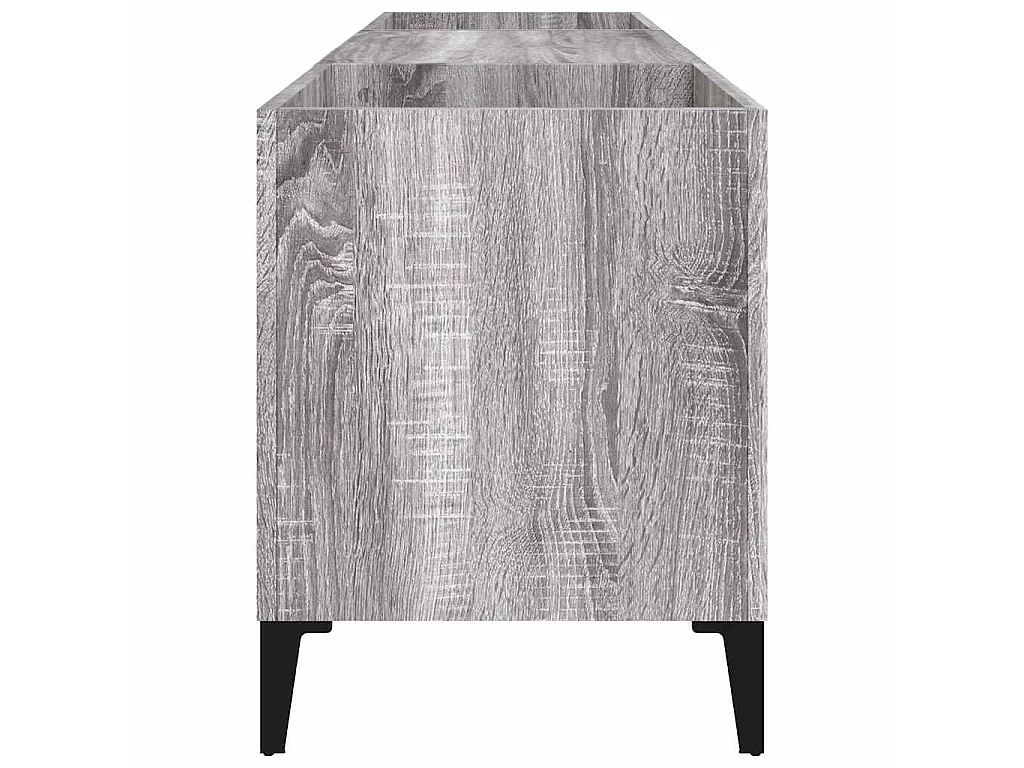 Armoire à disques sonoma gris 121x38x48 cm bois d'ingénierie