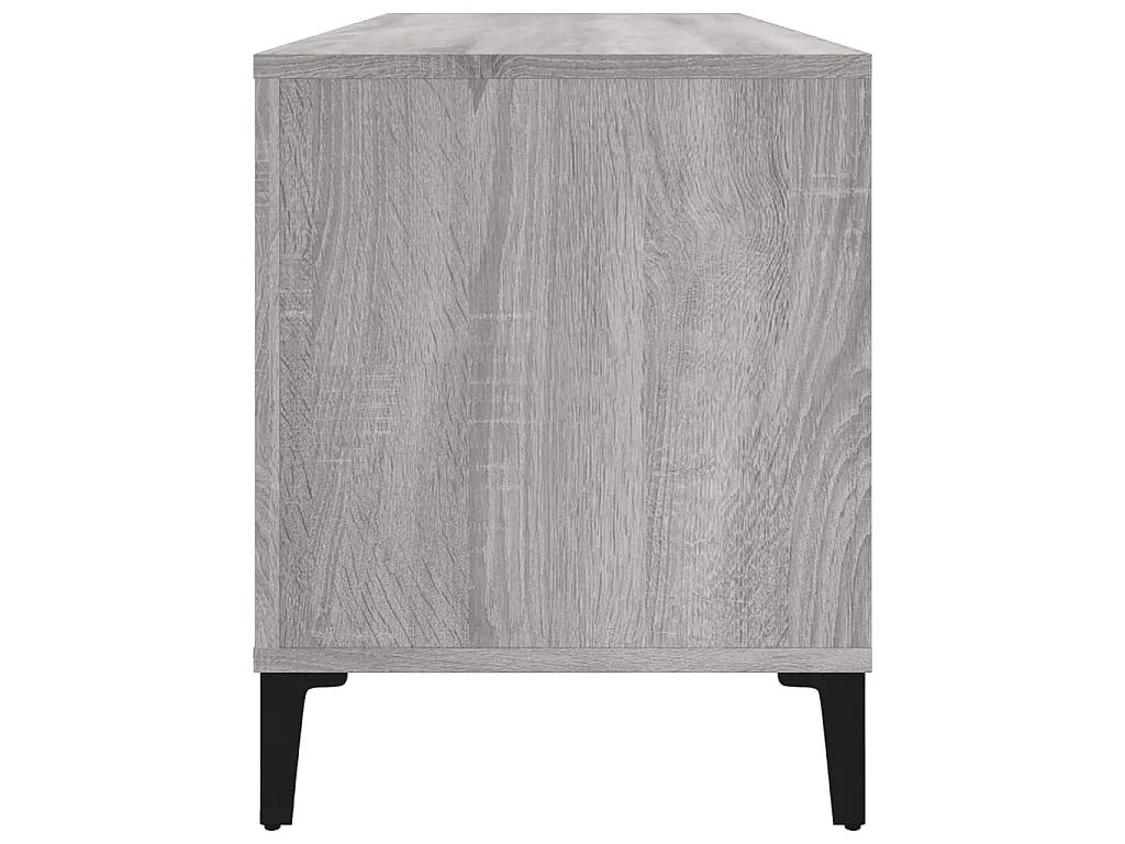 Mueble para discos madera contrachapada gris Sonoma 100x38x48cm