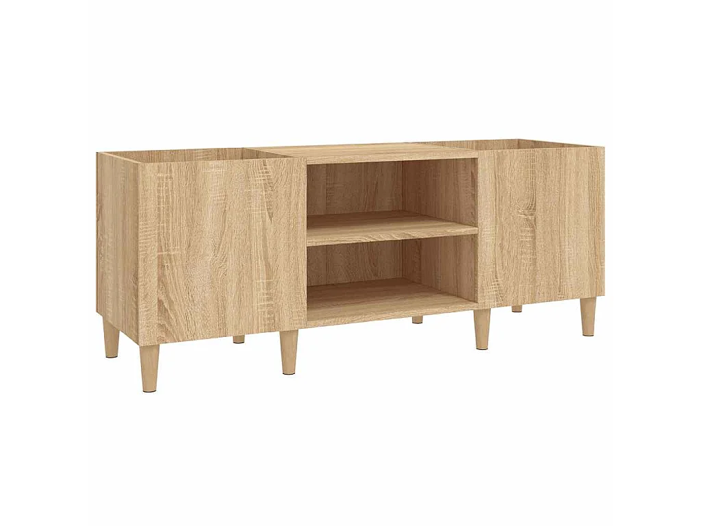 Armário para discos Carvalho Sonoma 121x38x48 cm Madeira projetada