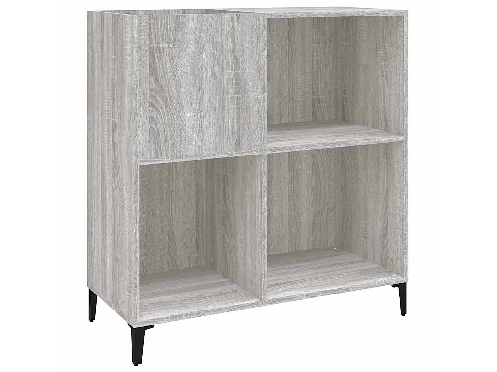 Plattenschrank Grau Sonoma 84,5x38x89 cm Holzwerkstoff