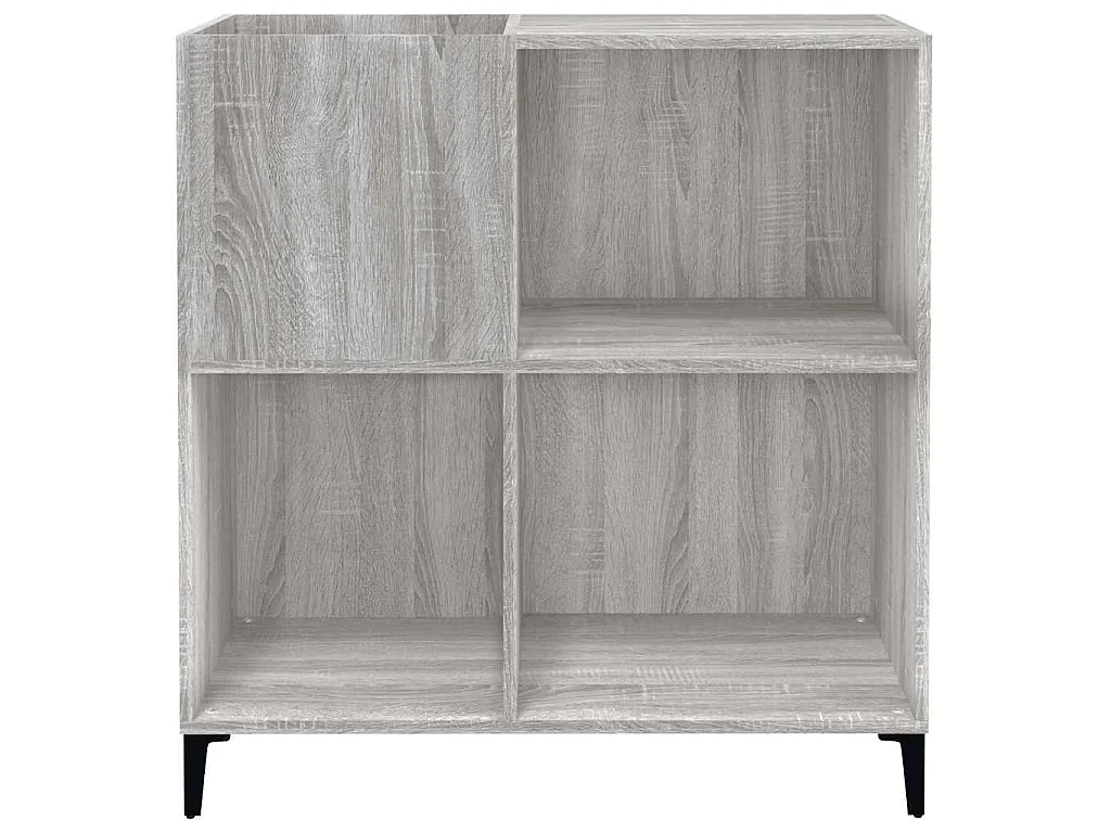 Plattenschrank Grau Sonoma 84,5x38x89 cm Holzwerkstoff