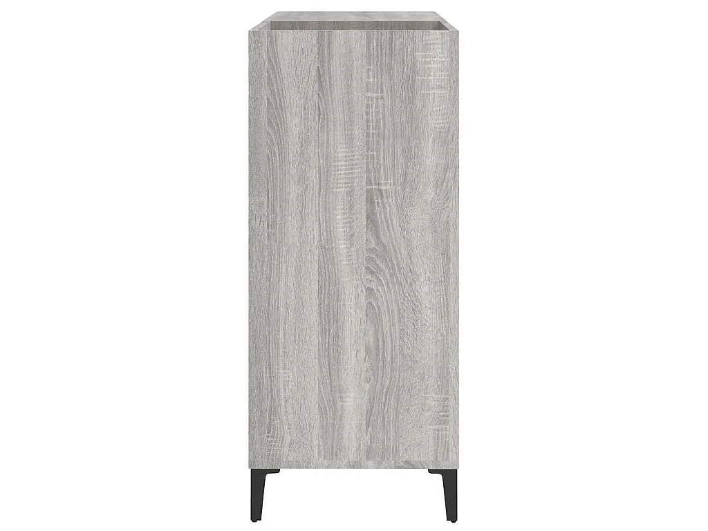 Plattenschrank Grau Sonoma 84,5x38x89 cm Holzwerkstoff