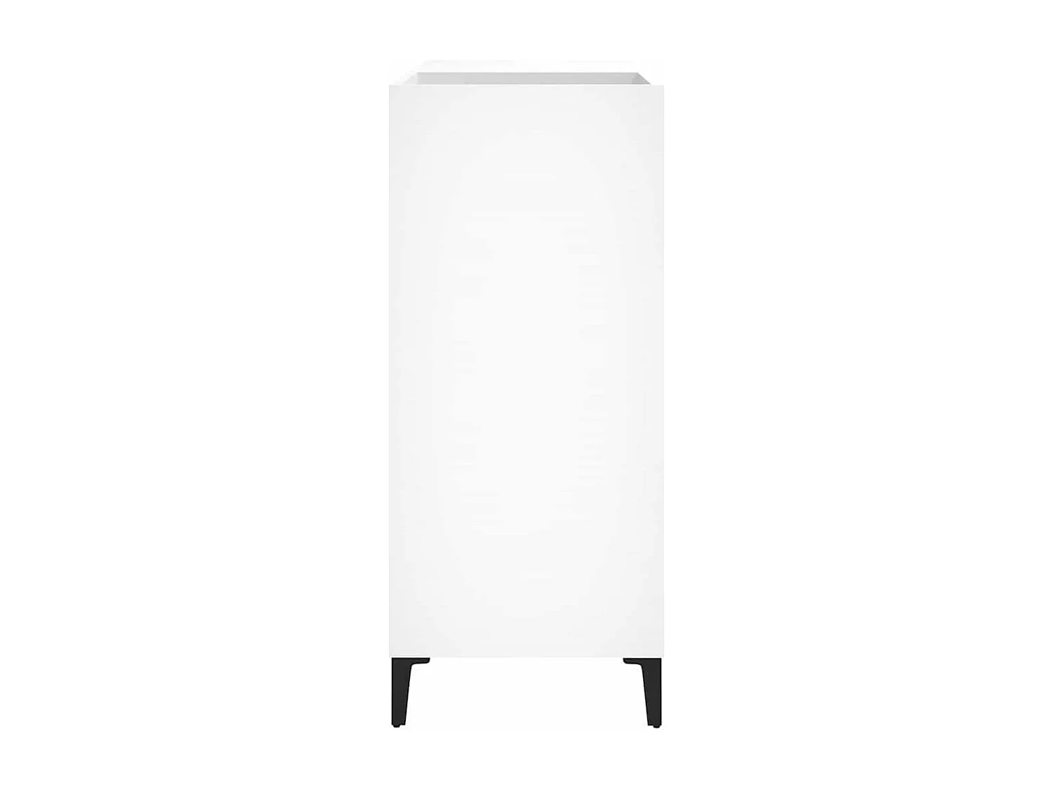 Platenkast 84,5x38x89 cm bewerkt hout wit