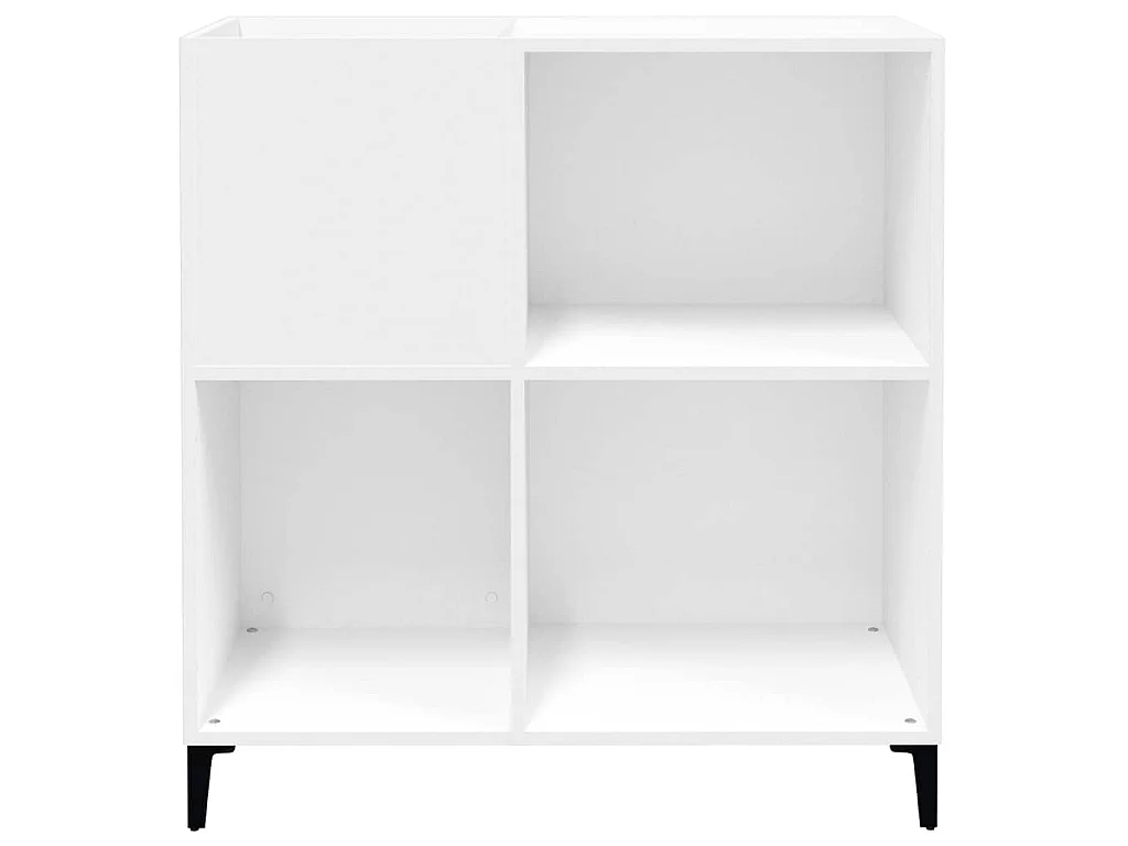 Armário para discos 84,5x38x89 cm derivados de madeira branco