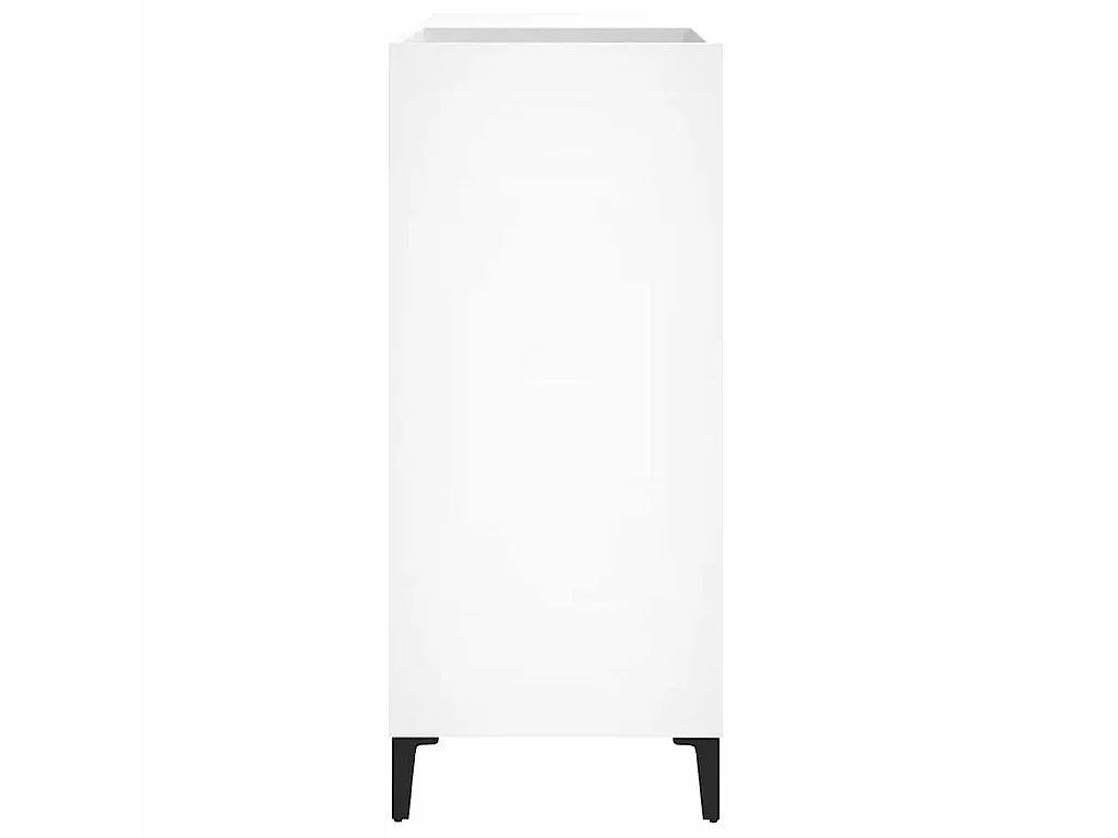 Armário para discos 84,5x38x89 cm derivados de madeira branco