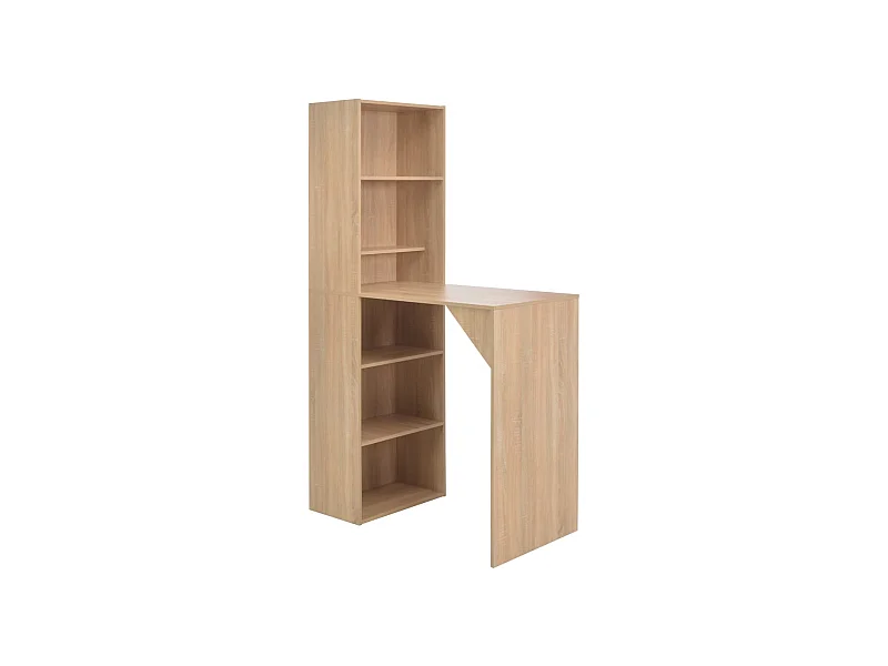 Bartisch mit Schrank Eichenoptik 115x59x200 cm