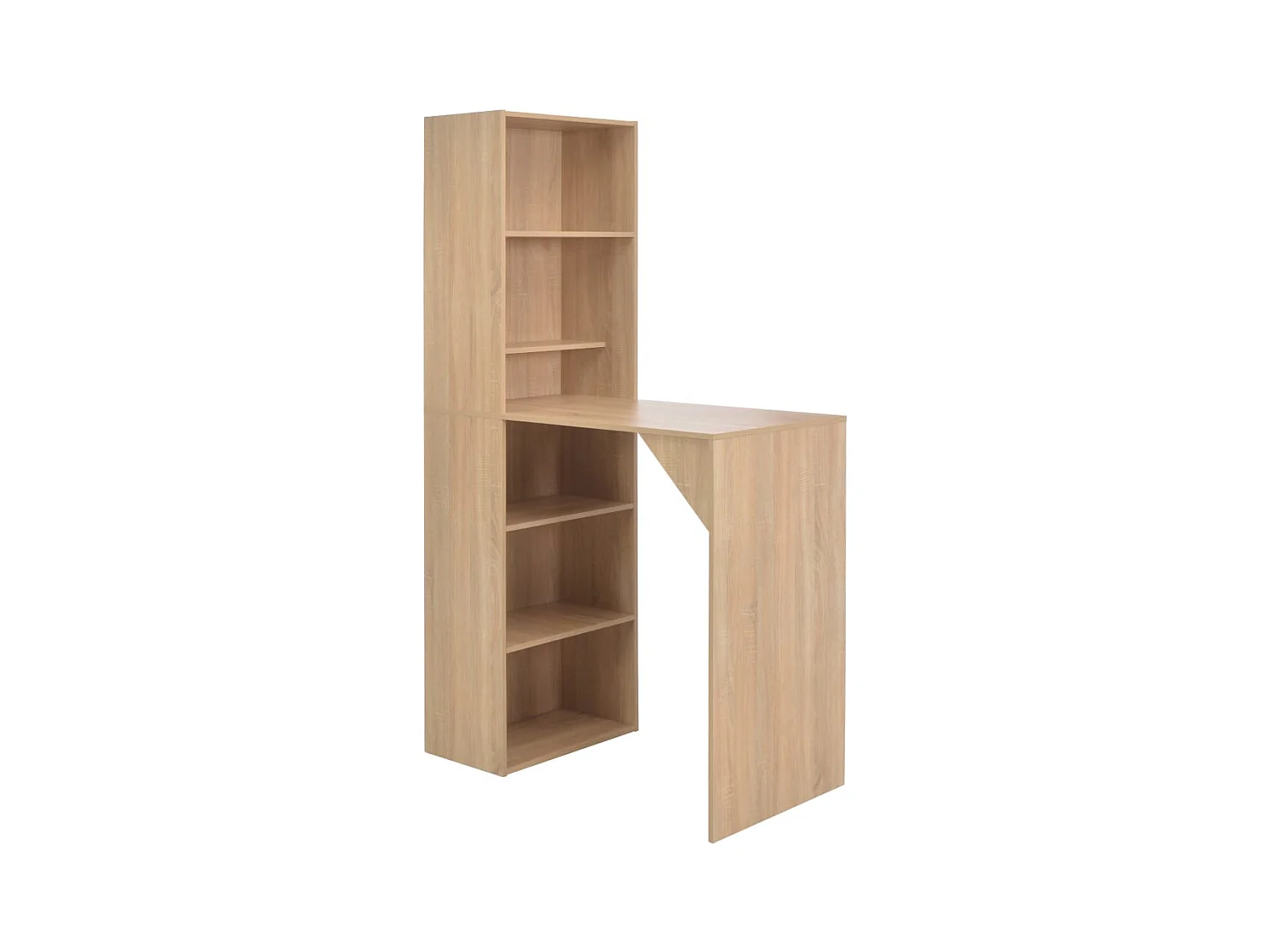 Table de bar avec armoire Chêne 115x59x200 cm