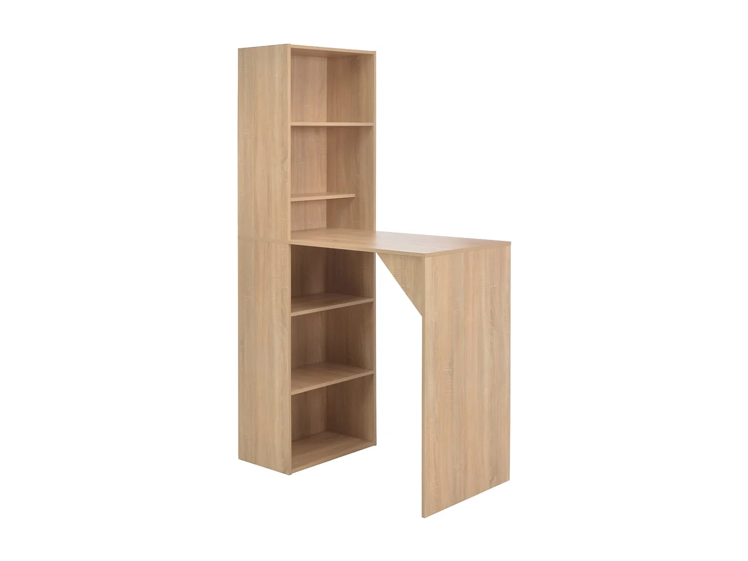 Table de bar avec armoire Chêne 115x59x200 cm