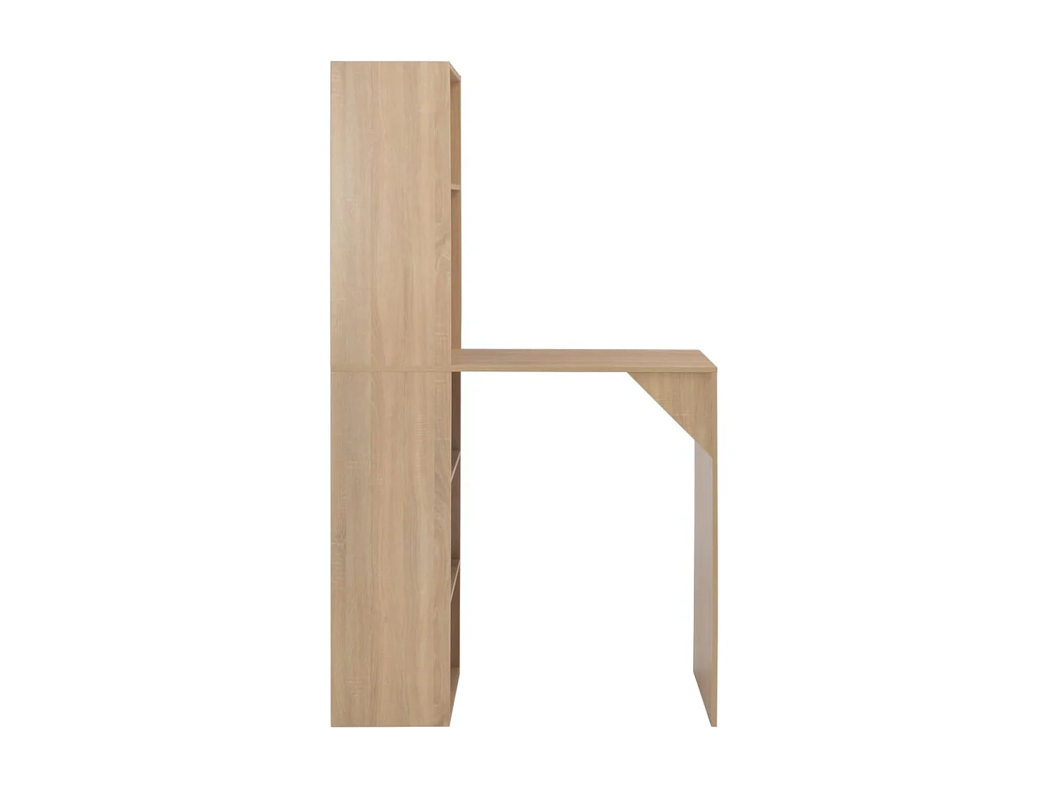 Table de bar avec armoire Chêne 115x59x200 cm
